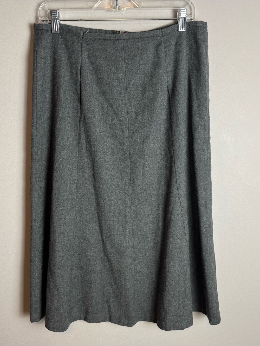 Talbots Wool A Line Midi Skirt Career Wear Size 12 Petite